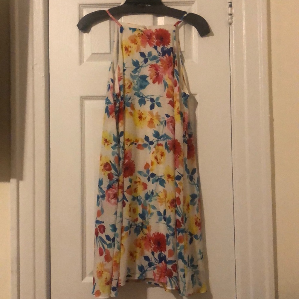 White and floral spring like dress
